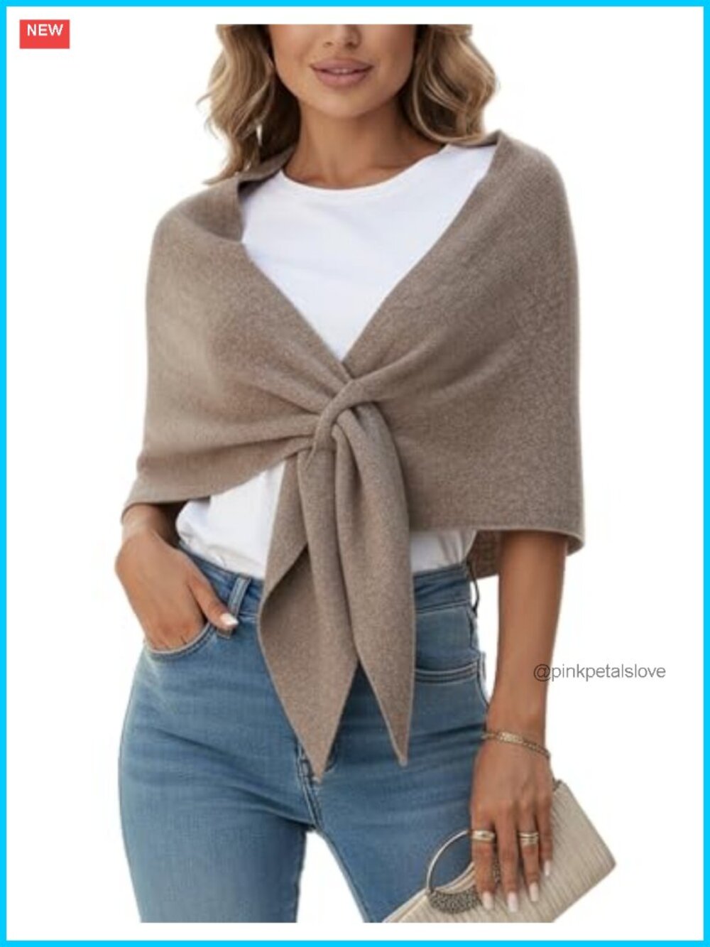 Knit Shawl Wrap Poncho Sweater Cardigan Cape Triangle Scarf